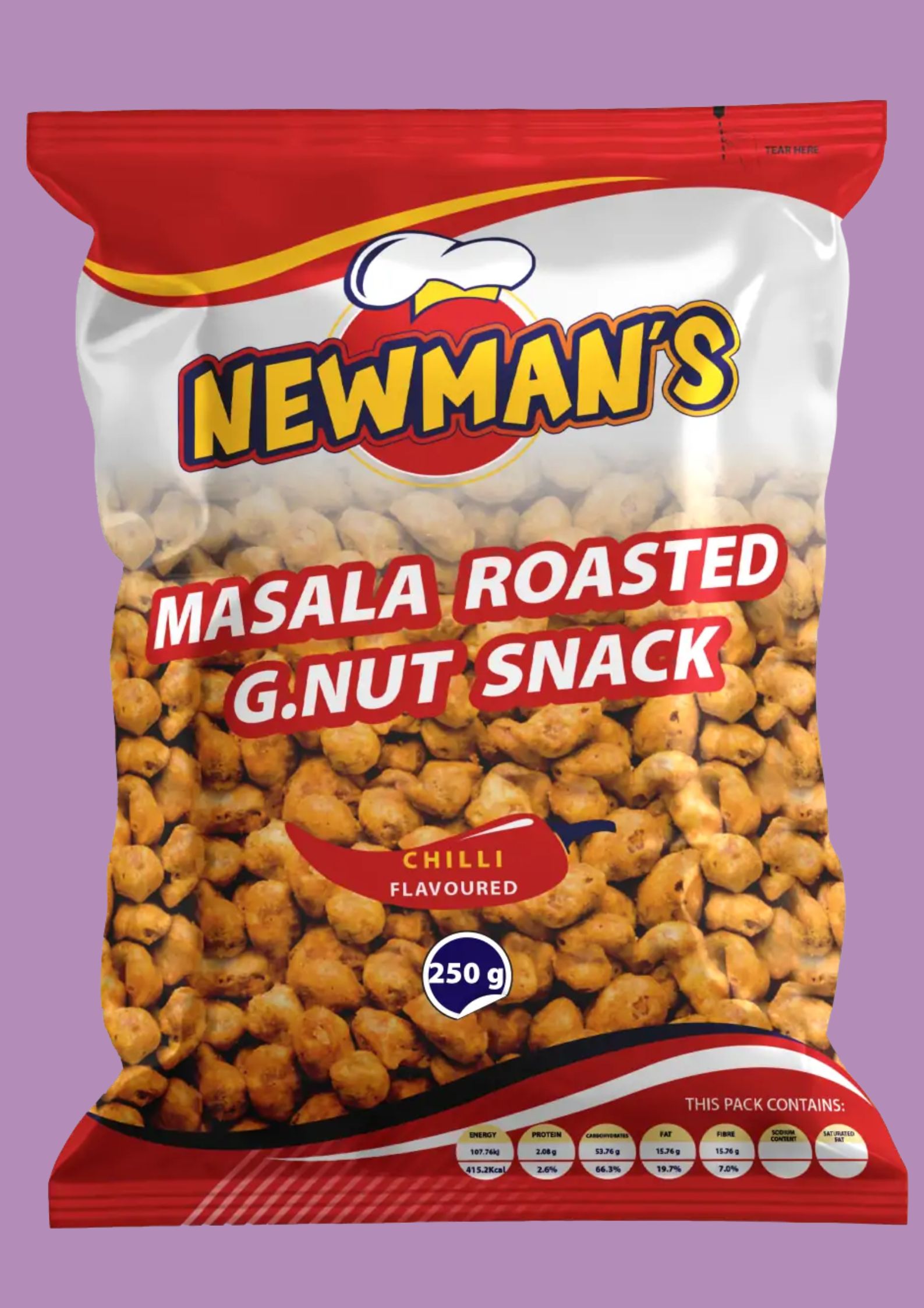 Clear product image of Newman’s Masala Roasted G.Nut Snack – Chilli Flavour