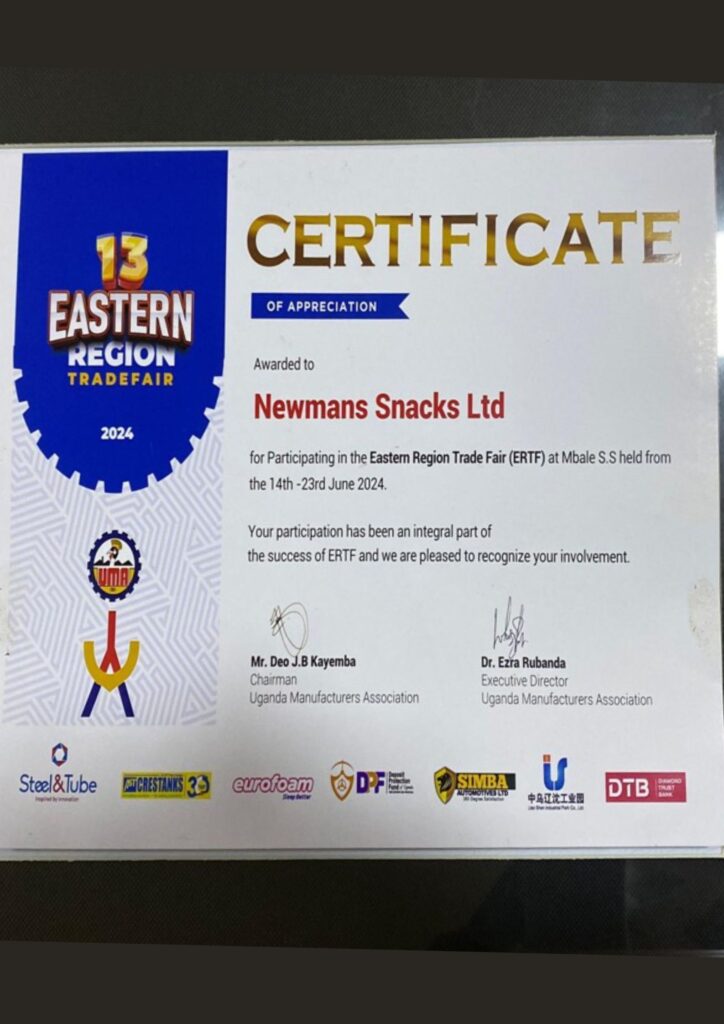 A Certificate of Participation from UMA